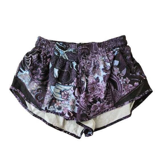Lululemon Hotty Hot Short II *2.5" Memoir Multi Purple Black 6 EUC - Picture 1 of 3